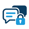Sicherer Praxis-Messenger mit Chatblasen und Schloss-6 Sicherer Praxis-Messenger mit Chatblasen und Schloss-6